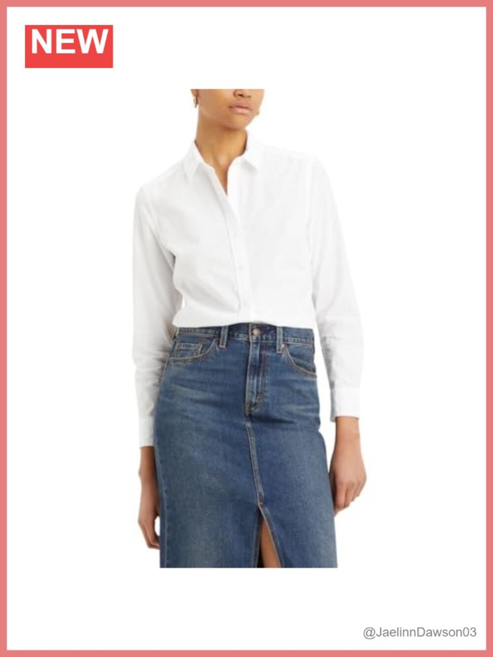 Levi's Classic Button-Up Shirt Long Sleeve Point Collar Oxford